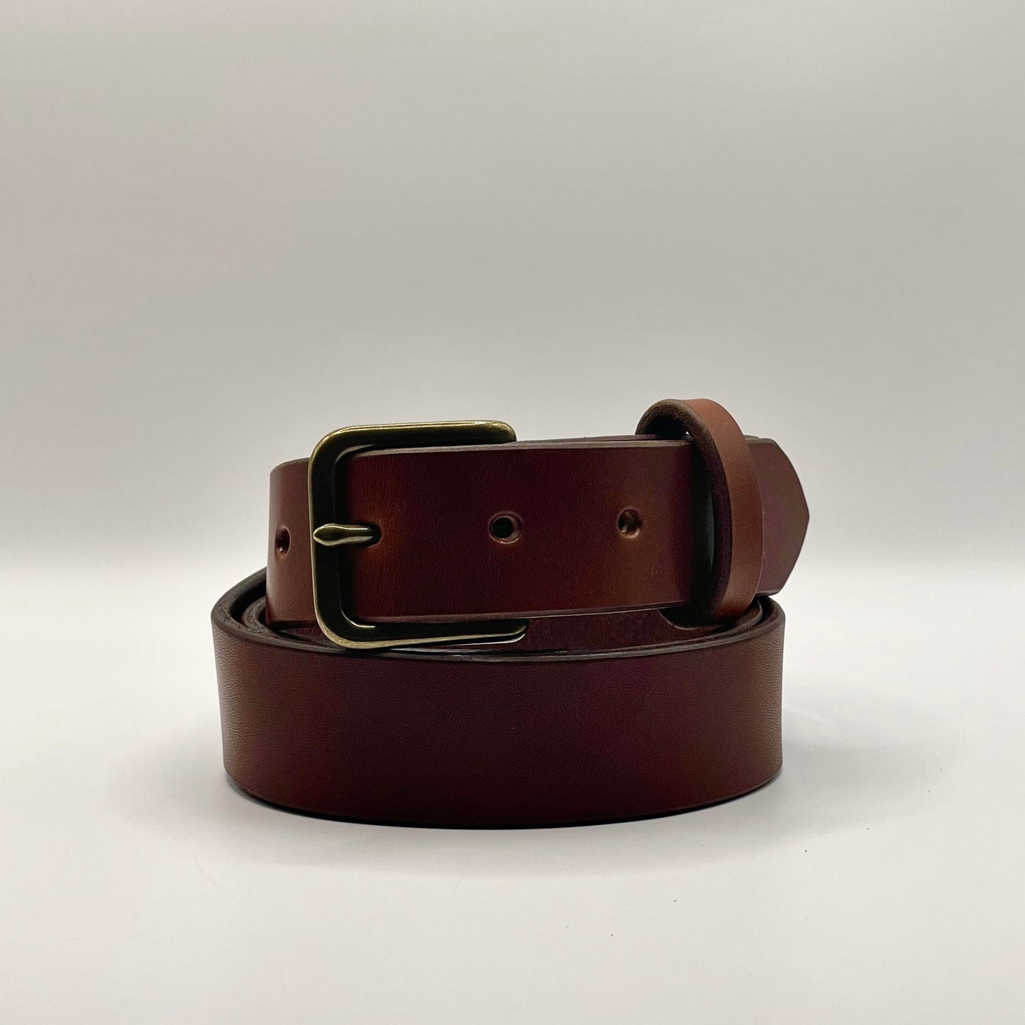 Medium Brown Leather Belt